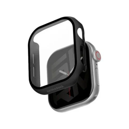 Skinarma Gado Glass Shield Watch Case For Apple Watch 46Mm - Black